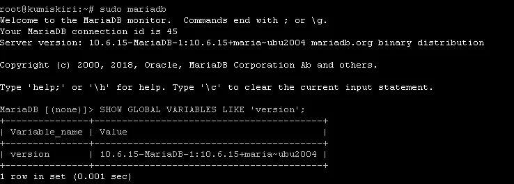 Upgrade mariadb ubuntu Uji Coba Mariadb